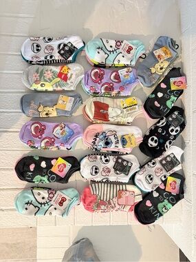 51 pair Cute Cartoon No-Show Sock Variety Packs